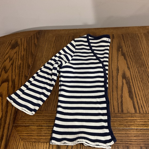 Nautica Blue and White Striped Cardigan - Picture 6 of 8